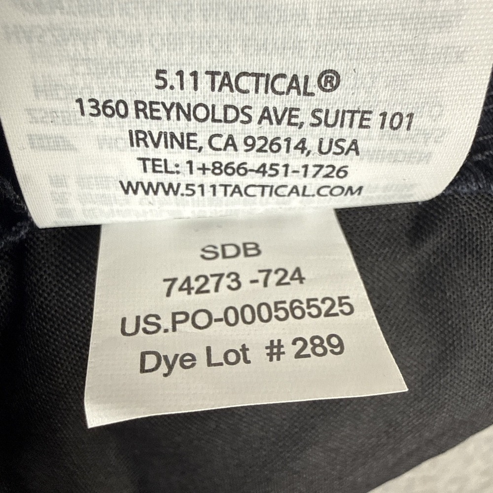 5.11 Tactical Taclite Pro Pants Mens 40x30 Dark Navy Cargo Relaxed Ripstop NEW - Picture 9 of 9